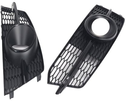 Chenxi Studio 4G0807681AG 4G0807682AG Frontstoßstangengitter für 2014–2018 ABS-Grills, Schwarz