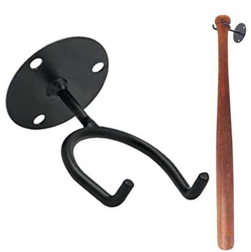 Vgvgaj 2 Stuck Baseballschläger-Wandhalterung Starkes Hochfestes Baseball-Halter-Display -Display-Wandhalterung - Starker Baseballschläger-Wandhalter Hochfester Baseballball-Halter Für Golfbälle
