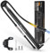 Tragbare Fahrradpumpe Mini Fahrradpumpe, Aluminiumlegierung 160PSI Luftpumpe Fahrrad für Presta/Schrader Ventile, Leichte Fahrrad Pumpe für Rennrad Mountainbike Bälle (Fahrradpumpe mit Manometer)