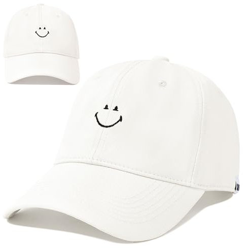 Century Star Baseballkappe für Herren und Damen Stylische Basecap Herren Kappe Herren für jeden Anlass Unisex Sonnenmütze Weiß