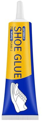 Adhesivo para reparación de suela de zapatos, 60 ml, fijación instantánea para zapatillas de piel (amarillo talla única)
