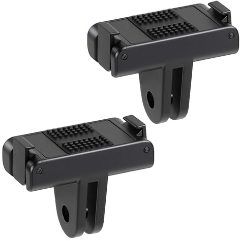 EUIOOVM Magnetische Adapterhalterung für DJI Osmo Action 5 Pro/4/3 | Magnethalterung mit Zwei Krallen Zubehör Schnellverschluss Adapter (2er-Pack)