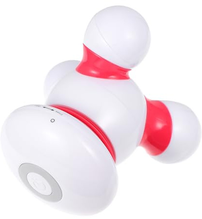 SOESFOUFU Handmassagegerät Kleiner Dreibeiniges Elektrisches Vibrationsmassagegerät USB Aufladbar für Rücken Nacken Schulter Meridianmassage