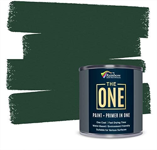 THE ONE All-in-One Farbe & Grundierung – Grün Matt, 2.5 L | Multi-Oberflächen 1-Schicht-Formel | Innen & außen | Wasserbasiert, langlebig & VOC-arm