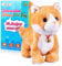 Interaktives Katzenspielzeug aus Plüsch, interaktives Katzenroboter, bellendes Meow, Touch-Steuerung, elektronisches Katzen-Haustier, Kinder, L: 30.5 cm x H: 20.3 cm x B: 12.7 cm.