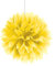 PARTY DISCOUNT Deko-Ball flauschig, gelb, 40 cm, 3 Stück