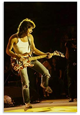 YZLI Eddie Van Halen Jump Leinwand-Kunst-Poster und Wandkunstdruck, modernes Familienschlafzimmerdekor, 30 x 45 cm