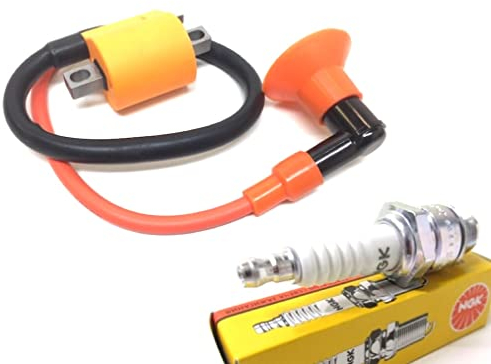 Tuning Racing Sport Zündspule + Zündkerze – Passend für Yamaha Aerox, MBK Nitro, Neos, Jog R RR, Malaguti F12, Benelli 491, Beta Ark & mehr