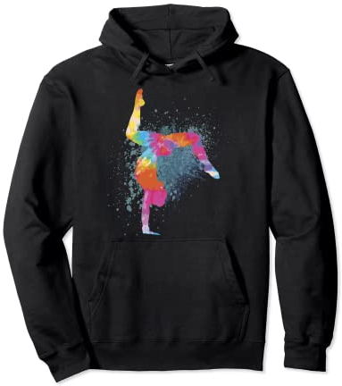 Turnen Mädchen Figur Design - Akrobatin Kunstturnen Turn Pullover Hoodie