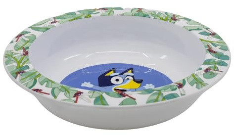 STOR Kinderschüssel Bluey 1024ml - Mikrowellengeeignet, BPA-freier Kunststoff, Ergonomisches Design für Kinder