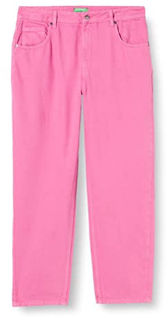 United Colors of Benetton Pantalone 4LYX575C3 Jeans, Rosa 0K9, 29 Donna