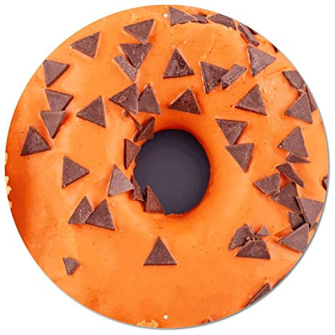 Plaque ronde en métal pour décoration de porte de bureau, abri de jardin, décoration de Noël, 30,5 cm