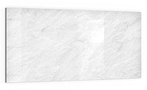 DEQORI Glas-Magnettafel | 100x50 cm groß | Motiv Reine Schiefersteintextur | Memo-Board aus Glas | Magnetboard inkl. Magnete, Stift & Tuch für Küche & Büro | Tafel magnetisch & beschreibbar