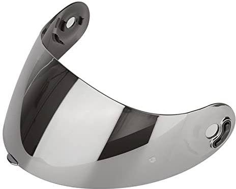 DXDRT Helm Visier Schild für X-Lite X-803 RS, Motorrad Helm Objektiv Faceshield Windschutzscheibe UV Schutz Straße Motorrad Helm Zubehör Full Face Fit X-803 RS,Silver Plated