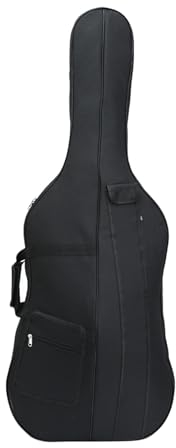LOVIVER Gig Bag Cello-Rucksack, Oxford-Stoff, gepolstert, mehrere Taschen, regenfest, weicher Cello-Koffer für Camping, Reisen, Bühnenauftritt, 123cmx45cmx23cm
