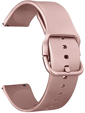 20mm 22mm Silicone Watch Strap for Women Men, Quick Release Replacement Strap with Stainless Steel Buckle Sport Watchbands Wrist Straps, smart watch wristband (20mm, Rose gold)