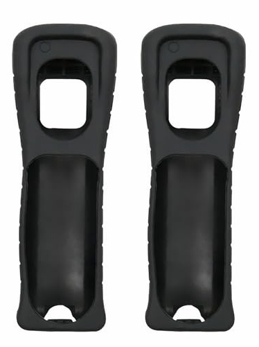 BEALIFE Coque en Silicone adaptée à la télécommande Wii, Protection Facile, télécommande Compatible avec Wii et Sensation de compatibilité, Noir
