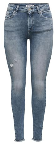 ONLY Female Skinny Jeans ONLBLUSH Mittlere Taille Skinny Fit Knöchellang Jeans