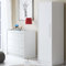 Little Acorns Portofino Nursery Single Door Wardrobe with Two Hanging Rails and Two Shelves – White