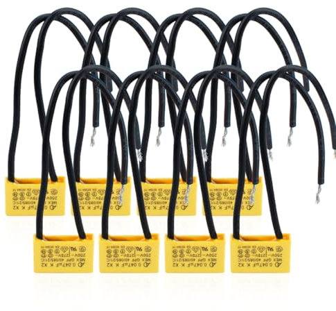 Innfeeltech 8 Stück Sicherheitskondensatoren 275V 0.047uF X2 Entstörung von Differentialstörkondensatoren 18 * 11 * 5mm, Pitch P 100/100mm