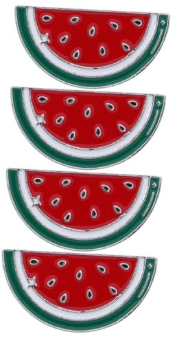 PRETYZOOM 4pièces Broche Pastèque Alliage Épinglette Élégante Pour Vêtements Écharpes Et Cardigans Accessoire Pratique Et Chic Pour Femmes