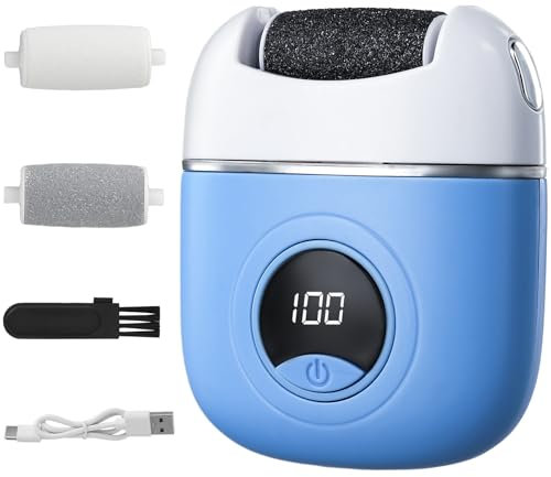 Lima Elétrica de Pies Profesional Quita Durezas Lima Pies Durezas Eliminar Recargable e Impermeable Máquina Pulidora de Pies para Dedos de Los Pies Talones Lado de Los Pies y Suelas