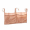 LOBERON Aufbewahrungstasche Vianne, mit Sternen-Muster, Hochwertiger Musselin, Bänder zum Aufhängen, fürs Kinderbett, Kinderzimmer, Baumwolle, Polyesterfasern, rosa/gold