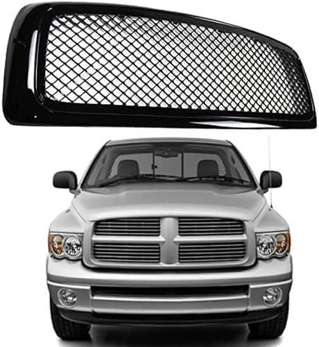 SUNYSGS Frontgrill Vorne für Dodge RAM 1500 2002-2005, Front Kühlergrille Auto Frontstoßstange Unterer Mittelgrill Sport Front Rippen Grill AutozubehöR