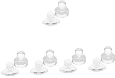 MUSISALY Lidschatten Form 10 Stk Lidschatten-plattenwerkzeug Make-up-puder-reparaturwerkzeug Lidschatten-make-up-stempel Pulverpressdichtung Rouge-pressstempel Lidschattenstampfer Acryl Transparent