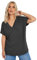 Yours Curve Grey Smart V-Neck T-Shirt - Women's - Plus Size Curve