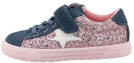 Lurchi Bine Glitzer Rose rot | Halbschuhe, Glitzer, Mint, Grün, Klettverschluss, Motiv: Stern, Kinder, Schuhe