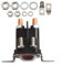 Interruttore magnetico per tosaerba, 12 Volt, con sistema di connessione a quattro pin