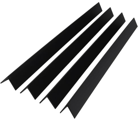 H-Smart Black PVC Angle Trim 40mm x 40mm x 1m – 4 Pack