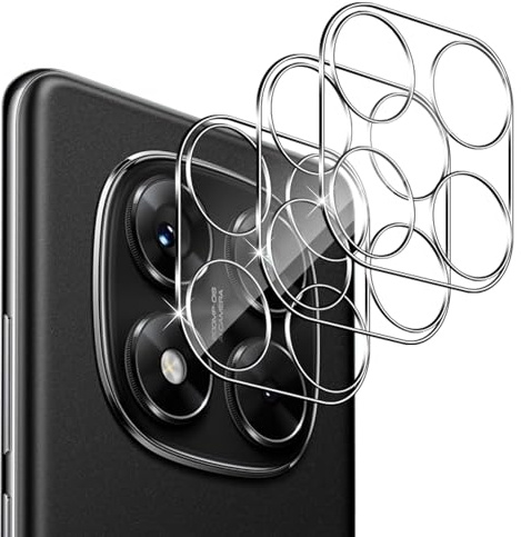 Vanrain Kameraschutz für Xiaomi Redmi Note 14 Pro 5G/POCO X7 5G, 3 Stück 9H Härte für Panzerglas Kamera Schutzglas Ultra-klar Kratzfest Linse Kamera Schutz, Transparent