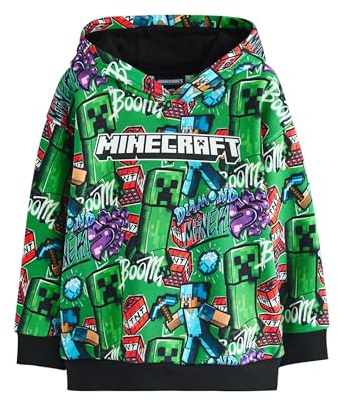 NEXT Jungen Standard Lizenziertes Kapuzensweatshirt Minecraft 98-176