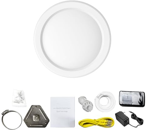 Generic 900 M 5,8 GHz Hochleistungs-Wireless-Brücke, 5 Km Übertragung, IP65, Dual-Verbindungsports, Stabile Konnektivität für Vielseitigen Einsatz in Fabriken und auf Parkplätzen (EU-Stecker)