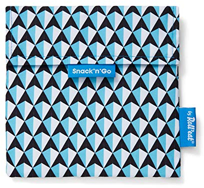 Roll'eat Snack'n'Go Tiles | Wiederverwendbarer und Ökologischer Sandwichhalter ohne BPA, Blau