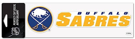 Wincraft NHL Perfect Cut Aufkleber 8x25cm Buffalo Sabres