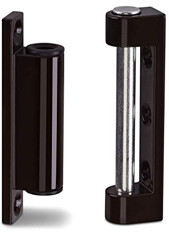 2 x Fensterbänder 75 mm Metall dunkelbraun RAL 8077 Türbänder Renovierbänder zum Aufschrauben von SO-TECH