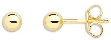 Xenox XS3509GN Ohrringe Ohrstecker Modern Classic Silber Gold Ø 4 mm