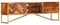 vidaXL Sheesham-Holz Massiv TV Schrank mit 2 Schubladen 2 Ablagen Lowboard Fernsehschrank Sideboard Fernsehtisch HiFi-Schrank TV Möbel 140x30x45cm