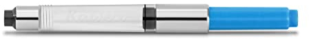 Kaweco Standard Converter Paradise Blue Chrome for Fountain Pens from SUPRA, SPECIAL, STUDENT, DIA2, PERKEO series | Ink Converter Fountain Pen with 0,82 ml Filling Capacity