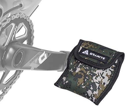 Granite Pita Bicycle Pedal Covers, Bike Pedal Covers For Bike Transport Protection, Against Damage and Scratche When in Storage and Transit, 3mm Thick Neoprene Pedal Covers (Small, Green Camo)