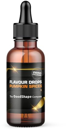 Flavour Drops zuckerfrei 50 ml - Pumpkin Spice | Geschmackstropfen OHNE KALORIEN zum Süßen mit Pipette | vegan | Für Naturjoghurt, Porridge oder Quark