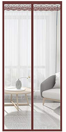 Transparenter Magnet Thermo Türvorhang Magnet Thermovorhang,Magnetisch Selbstansaugend Automatisch Schließen,für Balkon Schiebetüren Wohnzimmer Terrassentür,Winddicht (100 * 230cm/39 * 91in)