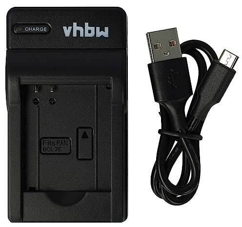 vhbw Chargeur Compatible avec Panasonic Lumix DMC-F5, DMC-FH10, DMC-FS50, DMC-SZ10 caméra caméscope Action-cam - Station, témoin de Charge