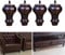 GLP Wooden Furniture Legs, Vintage Coffee Table Legs Walnut Sofa Legs, Replacement Feet for Armchair Cabinet Sofa Dressing Table (4 Pieces, Size: 15cm/6inch)