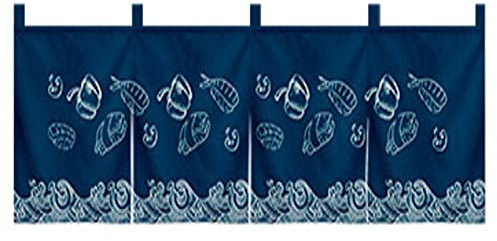 Japanischer Stil Türvorhang Sushi Restaurant Home Dekoration Hängend Vorhang Kurzer Vorhang Tür Kopf Horizontal Vorhang 17.7 x 70.9 (45 x 180 cm), Noren Vorhang 22
