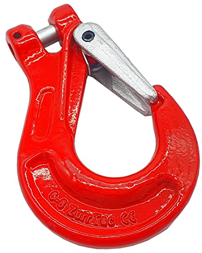 Gabelkopfhaken GK8 WLL 1120 Kg 6mm Zurrkette Kettenhaken Forsthaken Sicherheitshaken Lasthaken für Anschlagkette Forstkette