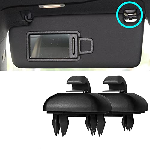 2 supporti per parasole per auto per A1, A3, A4, A5, S3, S4, S5, Q3, Q5, TT 8U0857562A, con clip per paraluce in plastica